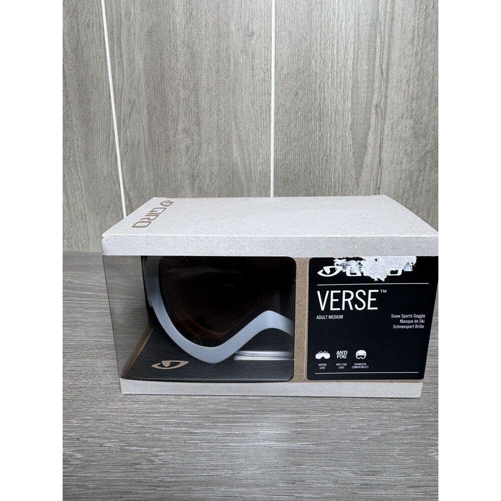 Giro Verse Adult Medium Snow Sports Goggles Amber Rose Lens Anti-Fog Helmet